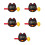 5Sets ABS Cartoon Vis Percussie Speelgoed Office Ontspannend Speel 8