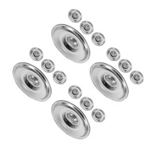 16Pcs Silver Cooking Pot Replacement Lids Stainless Steel Pan Covers