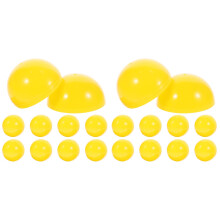 40Pièces Boules Sans Couture Jaunes Plastique Pour Jeux Et Fêtes