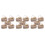 15Pcs Portable Mini Raffia Flower Baskets for Pretend Play Storage 6