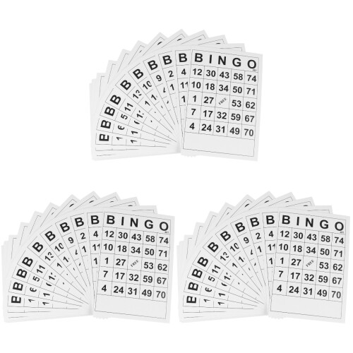 180Pcs White Game Cards for Education Fun Durable Paper
