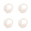 4Pièces Cache-Oreilles Blancs Douillets Usage Extérieur Hiver 1