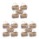 15Pcs Portable Mini Raffia Flower Baskets for Pretend Play Storage 7