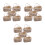 15Pcs Portable Mini Raffia Flower Baskets for Pretend Play Storage 8