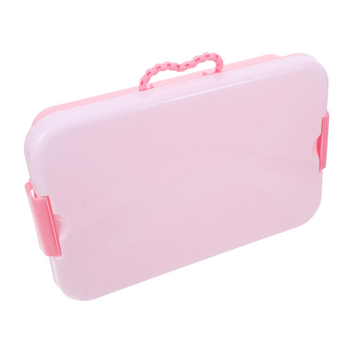 2Pièces Bac À Sable Rose Stockage Jouets 2