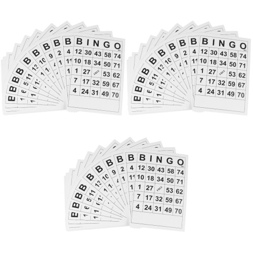 180Pcs White Game Cards for Education Fun Durable Paper 2