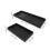 2Pcs Kitchen Silicone Sponge Holder Black Waterproof Counter Organizer 2