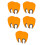 10Pcs Nail Lamp Uv Protective Shields Orange Plastic Blue Light Filter 8