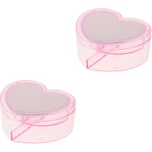2 Pieces Girls Jewelry Box For Hair Clip Container Kids Organizer