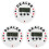 3Pcs White Electronic Poker Timer Plastic Digital Countdown Clock 1
