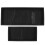2Pcs Kitchen Silicone Sponge Holder Black Waterproof Counter Organizer 9