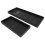 2Pcs Kitchen Silicone Sponge Holder Black Waterproof Counter Organizer 10