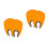 4Pcs Uv Nail Lamp Protective Shields Orange Plastic for Nail Curing 1