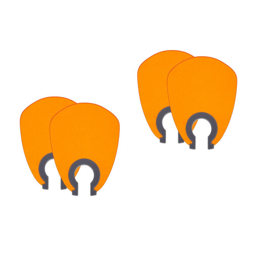4Pcs Uv Nail Lamp Protective Shields Orange Plastic for Nail Curing