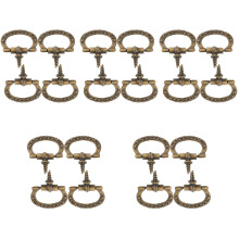 50Pcs Alloy Mini Drawer Handles Dark Brown for Jewelry Boxes Cabinets