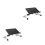 2Pcs Black Iron Laptop Tablet Mount Stand Comfortable Viewing Holder 1