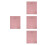 4Pcs Comfortable Pink Massage Table Cover Elastic Reusable Bed Cloth 3