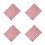 4Pcs Comfortable Pink Massage Table Cover Elastic Reusable Bed Cloth 4