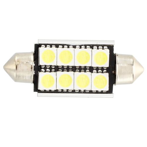 10 x White 8 SMD LED CANBUS Festoon Interior Dome Bulb Light 43mm 1