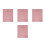 4Pcs Comfortable Pink Massage Table Cover Elastic Reusable Bed Cloth 7