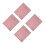 4Pcs Comfortable Pink Massage Table Cover Elastic Reusable Bed Cloth 8