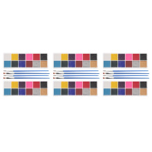 Cosplay Make-Up Kit Waterkleur Palette Met 12 Levendige Kleuren