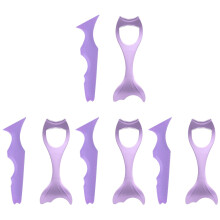 8Pcs Purple Silicone Eyeliner Aid Stencils Eye Makeup Tools for Women