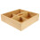 2St Draadloze Fruit- En Snackdoos Met 4 Compartimenten Bruin 3