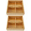 2St Draadloze Fruit- En Snackdoos Met 4 Compartimenten Bruin 6