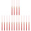 16Pcs Red Graduation Hat Accessories Polyester Tassels for Celebration 1
