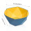 (Yellow and blue contrast, L) Hexagonal Double-Layer Colander for Broccoli & Grapes 2