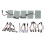 5pcs Car Interior Light Panel 48 SMD LED T10 BA9S Dome Festoon Bulb Adapter 12V Blu-ray panel 1