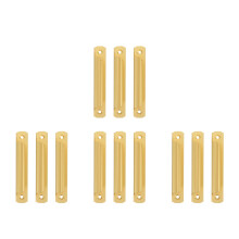 12Pcs Lightweight Aluminum Cupboard Handles in Gold for Sliding Doors