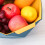 (Yellow and blue contrast, S) Hexagonal Double-Layer Colander for Broccoli & Grapes 3