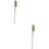 2Pcs Golden Wire Brush for Home Metal Surfaces Rust Cleaning Tool 7