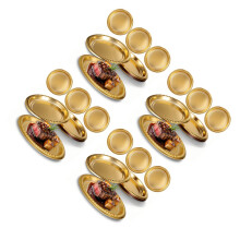 80St Luxueuze Gouden Pet Plastic Serveerschalen Voor Party Snacks
