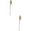 2Pcs Golden Wire Brush for Home Metal Surfaces Rust Cleaning Tool 8