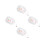 4Pcs High Transparency Doll Storage Bag Lightweight PVC Carrying Case 8