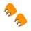 4Pcs Uv Nail Lamp Protective Shields Orange Plastic for Nail Curing 3