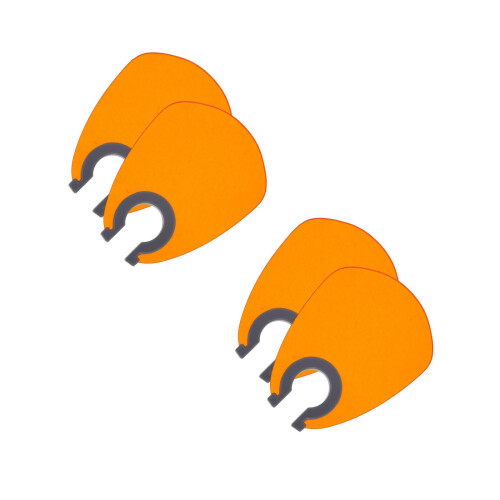 4Pcs Uv Nail Lamp Protective Shields Orange Plastic for Nail Curing 2