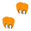 4Pcs Uv Nail Lamp Protective Shields Orange Plastic for Nail Curing 4