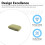 (Green) Travel Neck Pillow - Memory Foam, Ergonomic Support 3