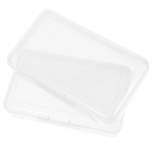 8Pcs Transparent PP Pencil Case Large Capacity for Office Art Students 2