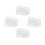 8Pcs Transparent PP Pencil Case Large Capacity for Office Art Students 8