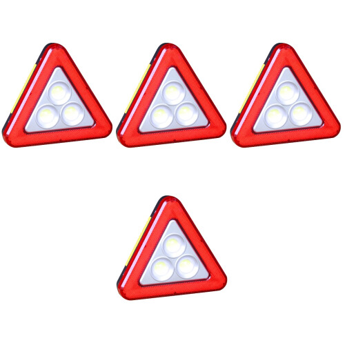 4Pcs Portable Red Emergency Reflective Triangles for Cars 2