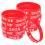 100Pièces Bracelets Silicone Rouges Souples Pour École 3