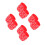 100Pièces Bracelets Silicone Rouges Souples Pour École 6