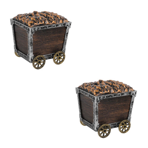 2Pcs Durable Plastic Pirate Chest Toy for Kids Creative Home Organizer 1
