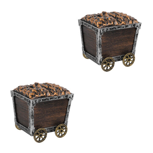 2Pcs Durable Plastic Pirate Chest Toy for Kids Creative Home Organizer 2