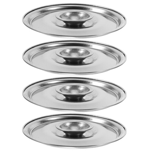 16Pcs Silver Cooking Pot Replacement Lids Stainless Steel Pan Covers 2